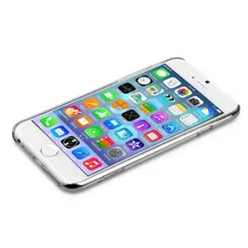 Чехол-накладка Comma Brightness для iPhone 6/6s Plus, поликарбонат, прозрачный / серебристый