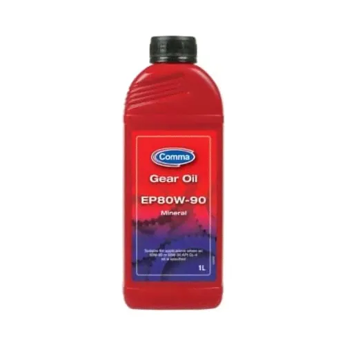 Масло трансмиссионное 80W90 COMMA 1л EP 80W90 GL4 GEAR OIL артикул GO41L