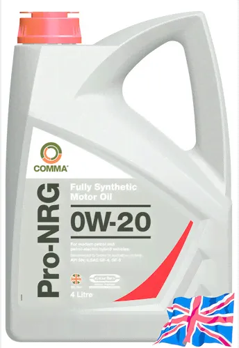 Моторное масло 0W20 COMMA Pro-NRG синтетическое (4л.) COMMA, NRG4L