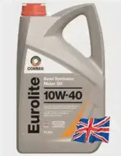 Моторное масло COMMA EUL5L 10W-40 полусинтетическое 5 л